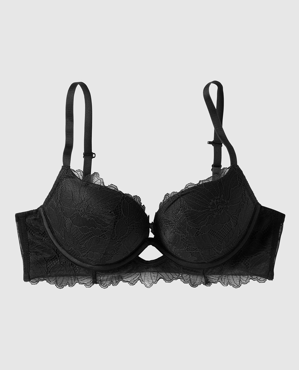 La Senza Push Up Bra with Lace Overlay