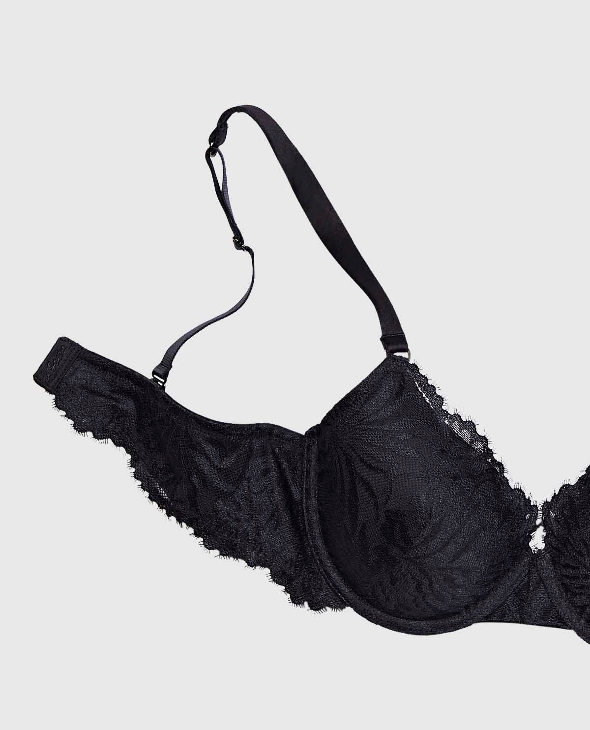 La Senza Lightly Lined Full Coverage Bra with Allover Lace
