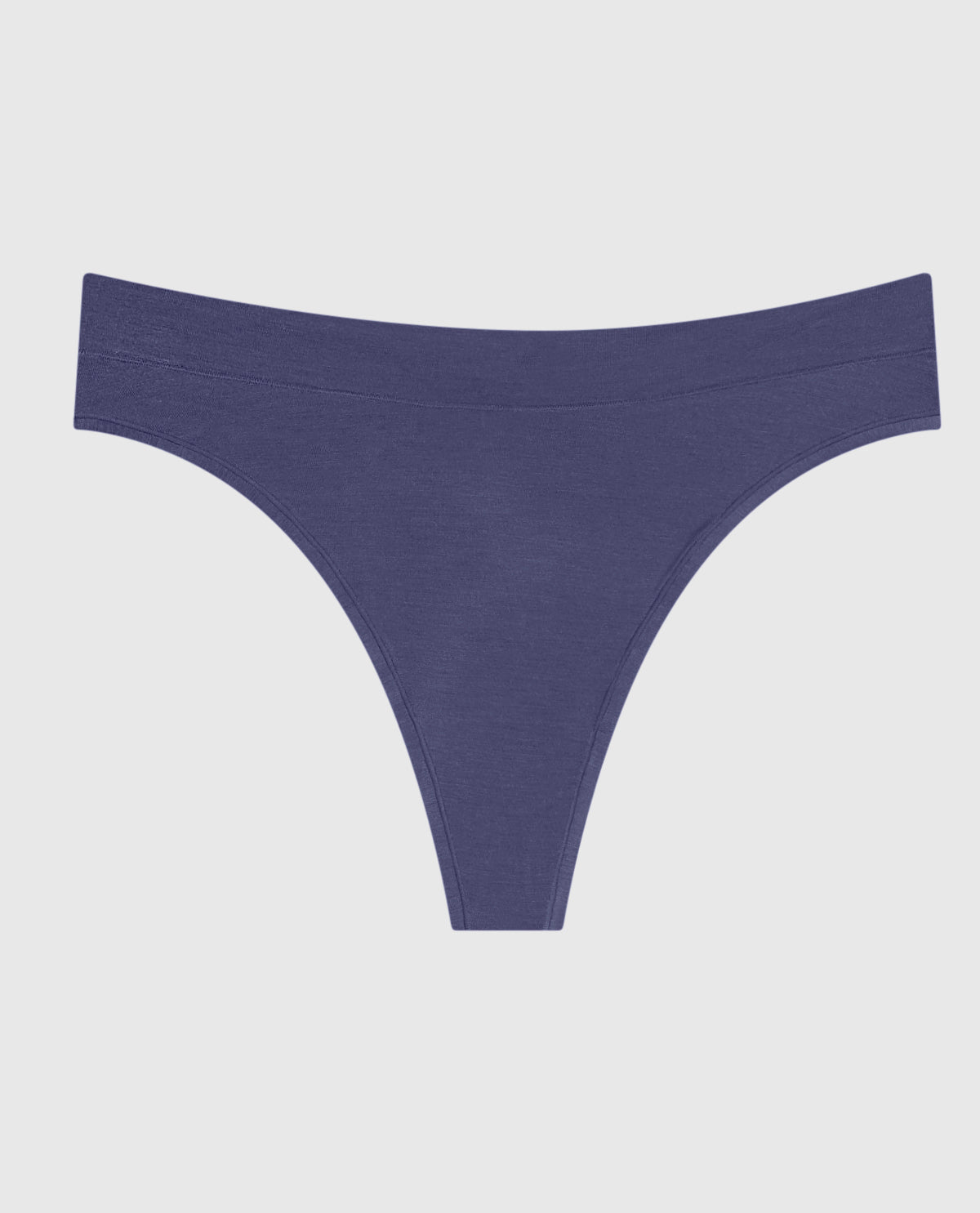 La Senza High Leg Thong Panty in Dusk Blue