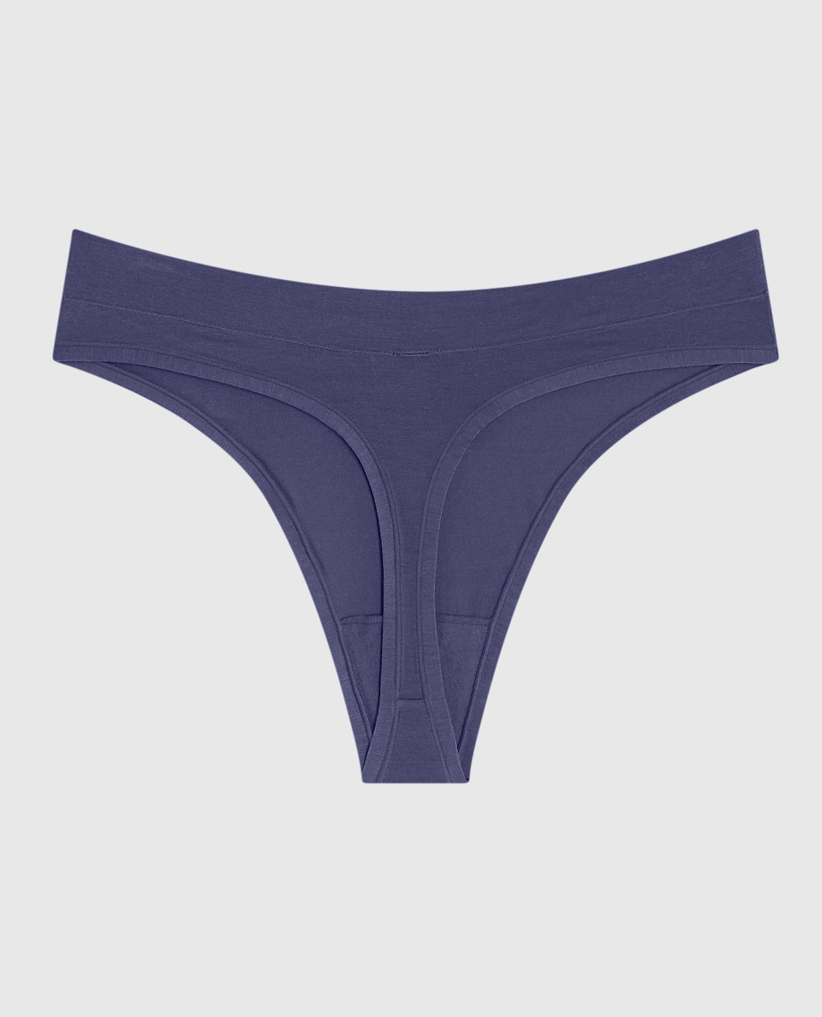La Senza High Leg Thong Panty in Dusk Blue