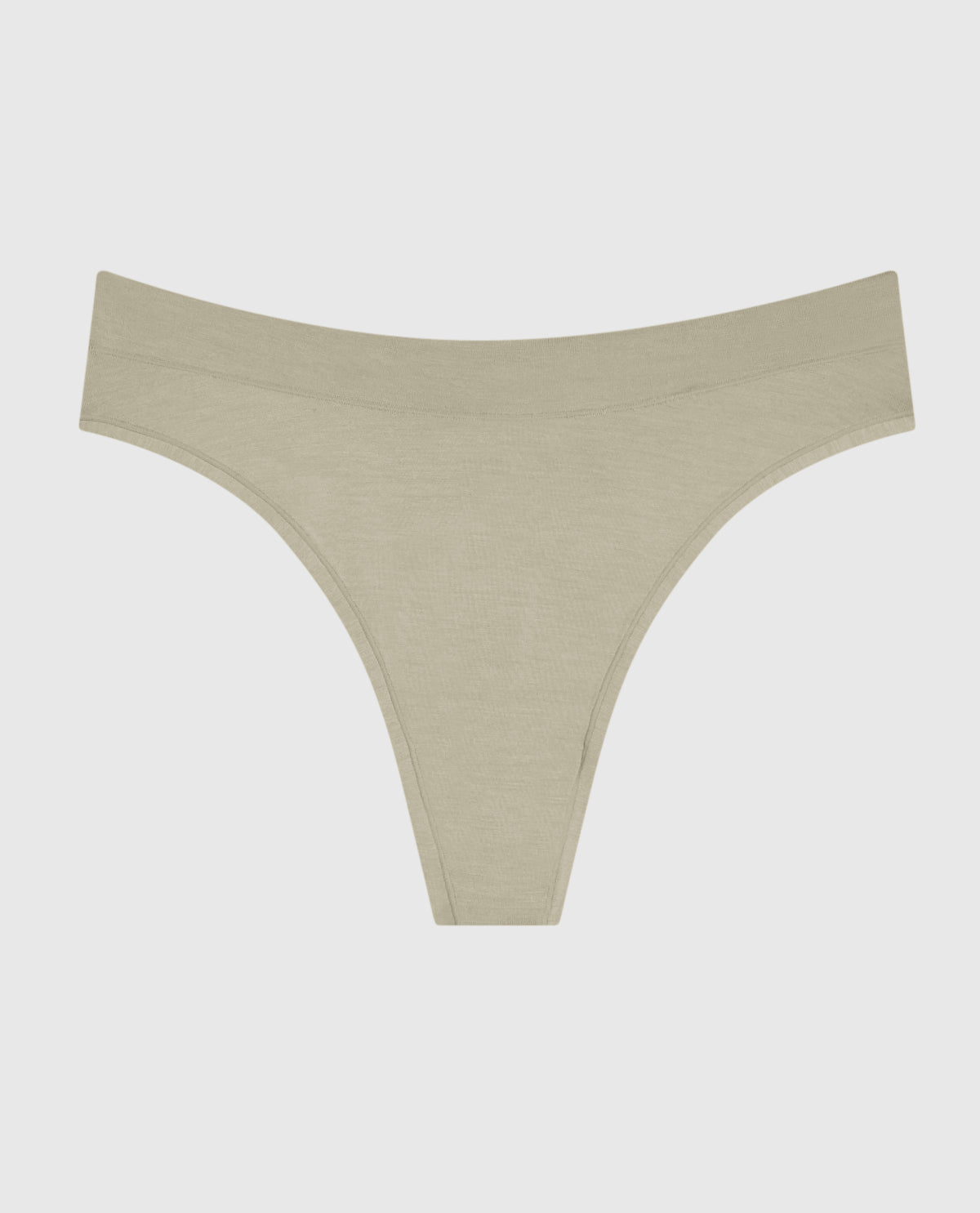 La Senza High Leg Thong Panty in Stone Grey