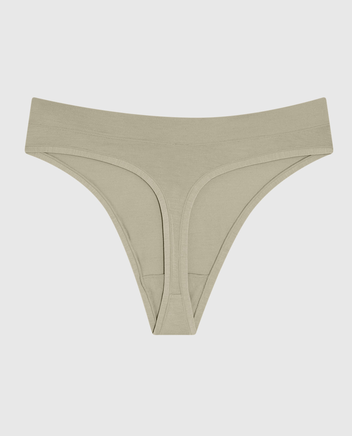 La Senza High Leg Thong Panty in Stone Grey