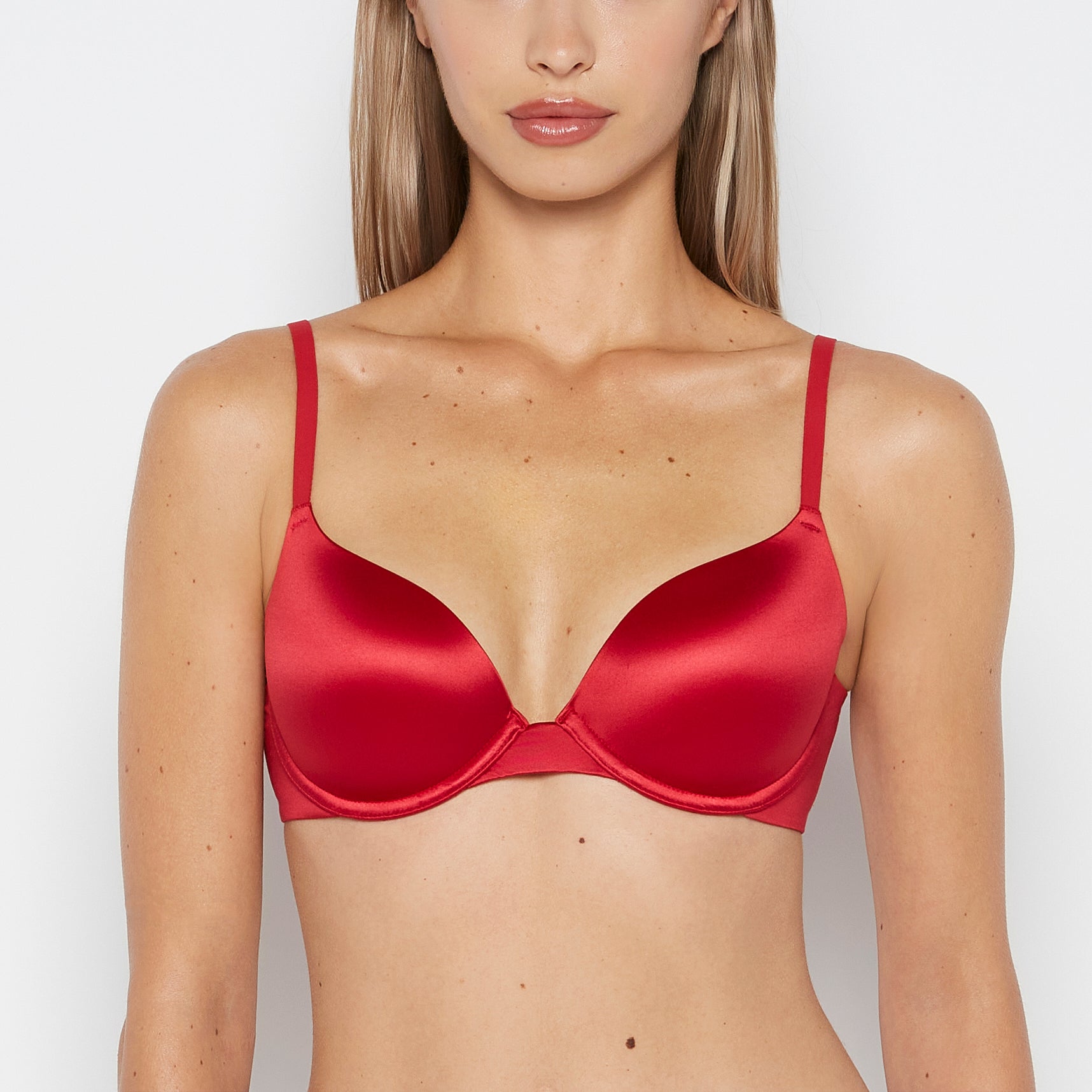 La Senza Comfort Lightly Lined Demi Bra in Crimson