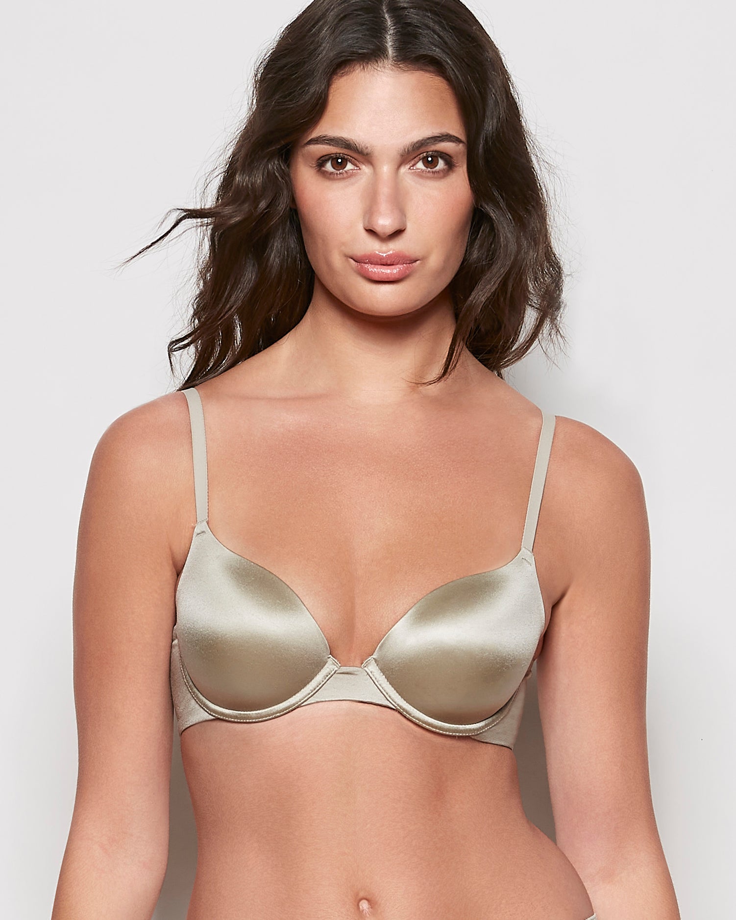 La Senza Lightly Lined Demi Bra in Stone Grey