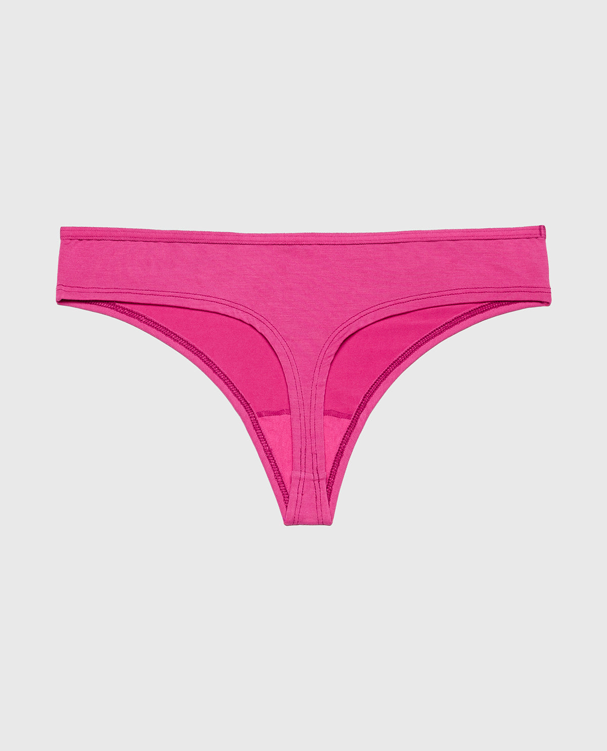 La Senza Ultrasoft Modal Thong Panty in Fuchsia Red