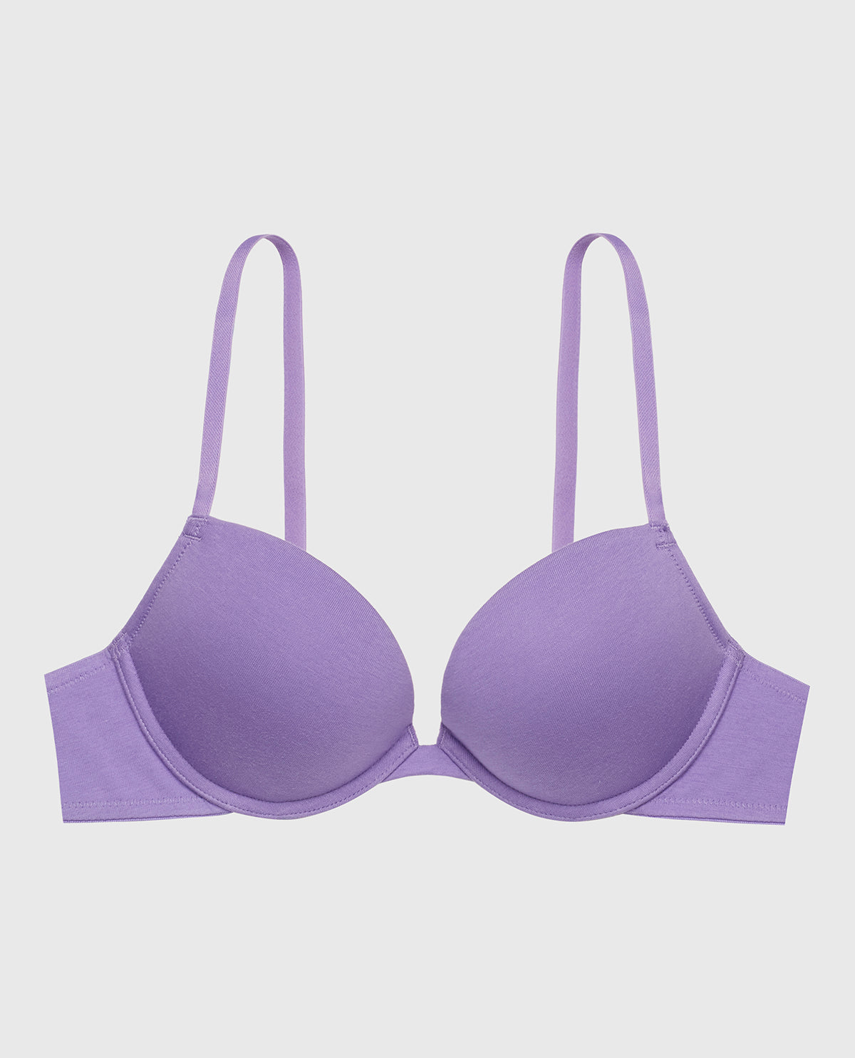 La Senza Cotton Push Up Bra in Paisley Purple