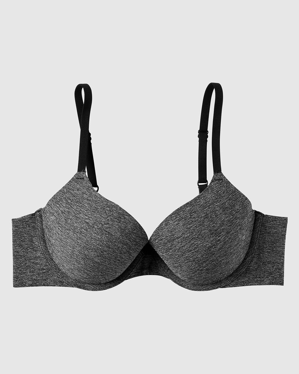 La Senza Demi-soutien-gorge Smooth Comfort légèrement doublé en Tuxedo Black