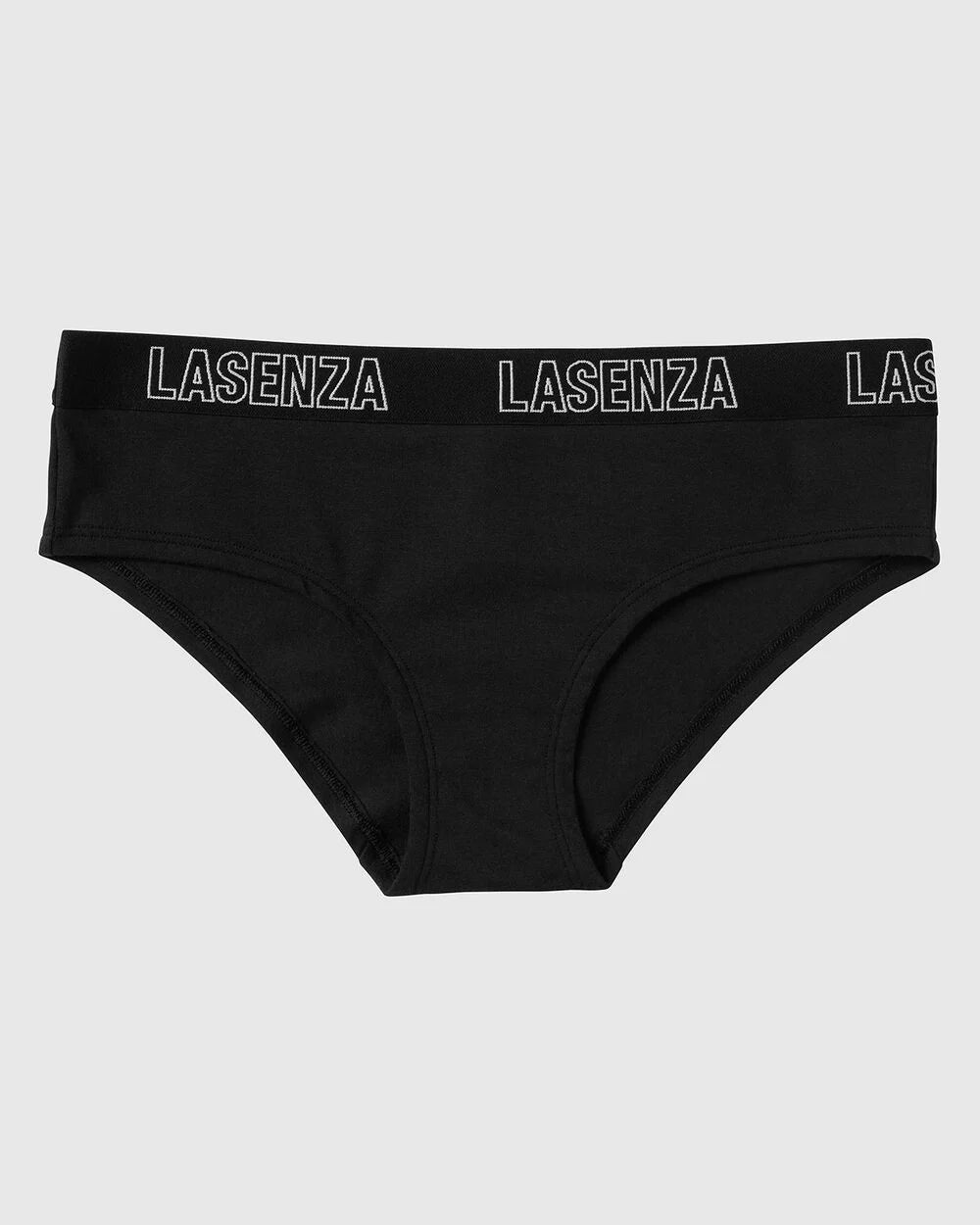 La Senza Hipster Panty With Logo in Tuxedo Black