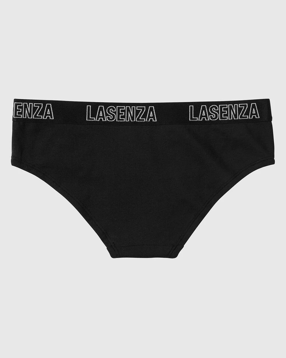 La Senza Hipster Panty With Logo in Tuxedo Black
