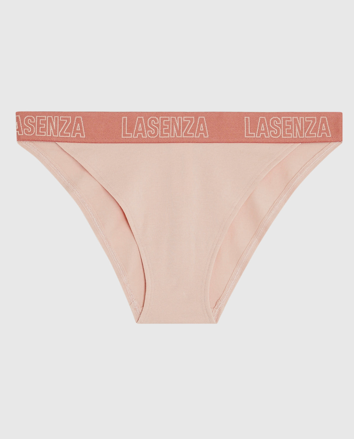 La Senza High Leg Cheeky Logo Panty in Peaceful Peach