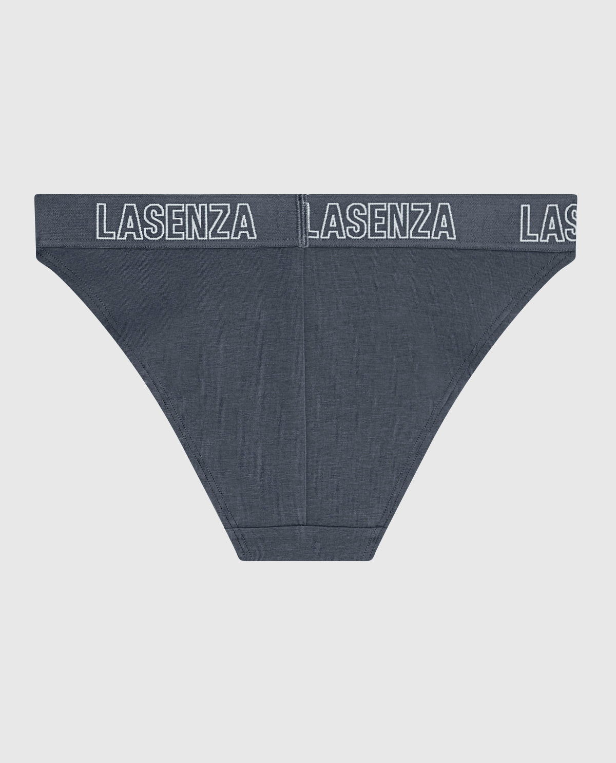 La Senza High Leg Cheeky Logo Panty in Stormy Weather
