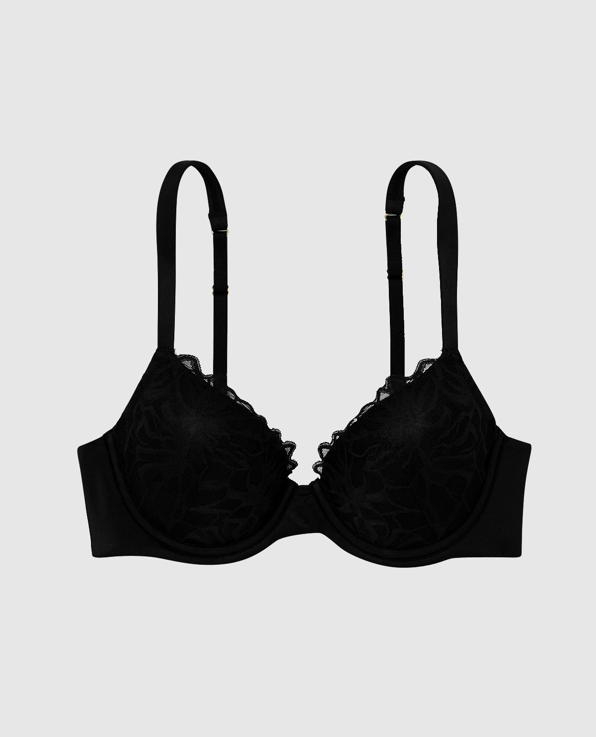 La Senza Lightly Lined Full Coverage Bra with Lace Overlay
