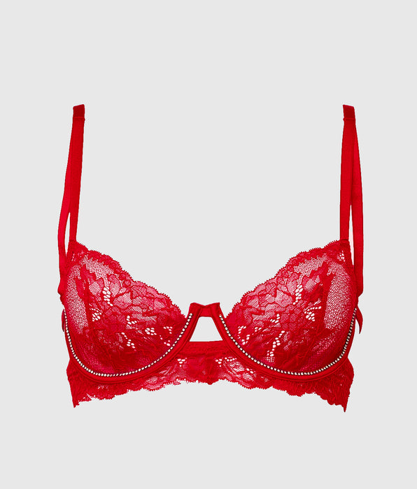 La Senza Unlined Balconette Lace Bra