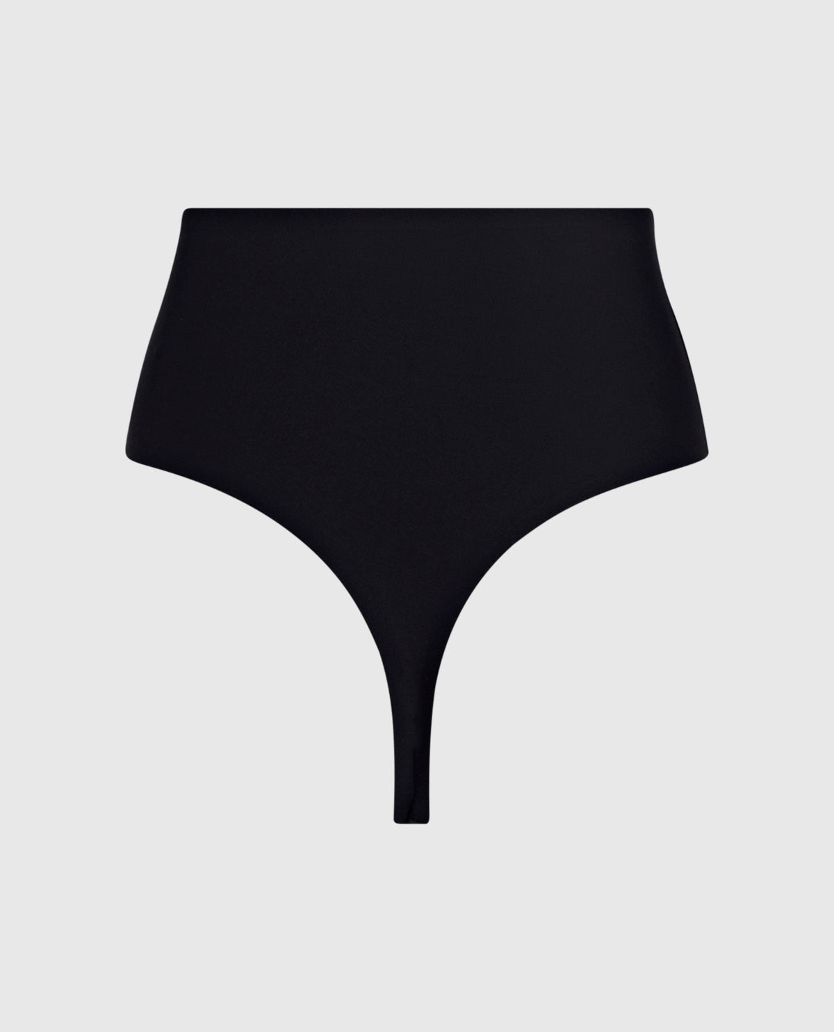 La Senza High Waist Smoothing Thong Panty in Tuxedo Black
