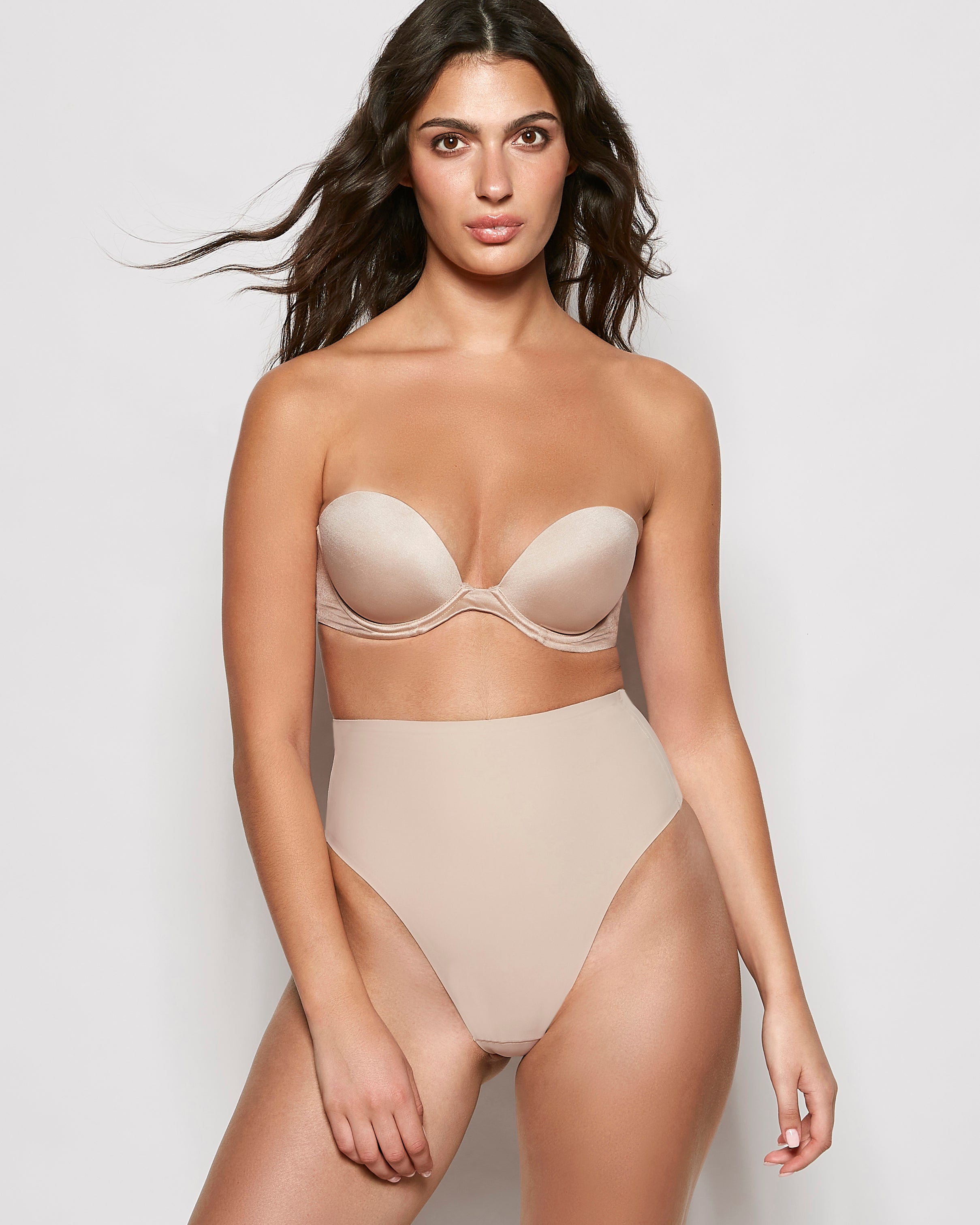 La Senza Strapless Push Up Bra in Rosetan