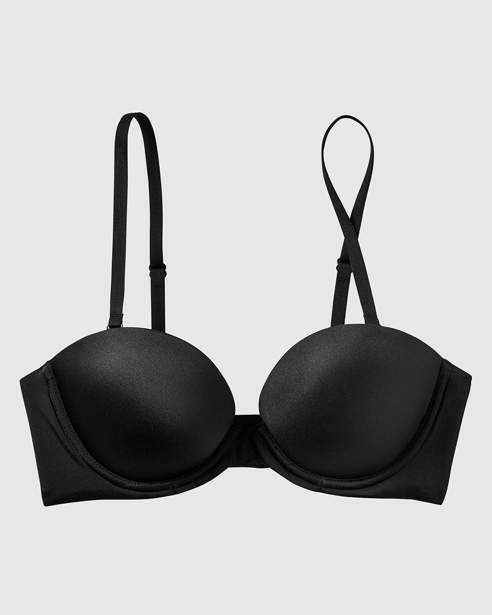 La Senza Strapless Push Up Bra in Tuxedo Black
