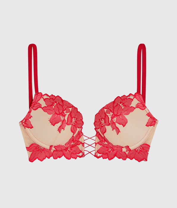 La Senza Push Up Bra with Lace Overlay