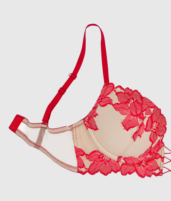 La Senza Push Up Bra with Lace Overlay