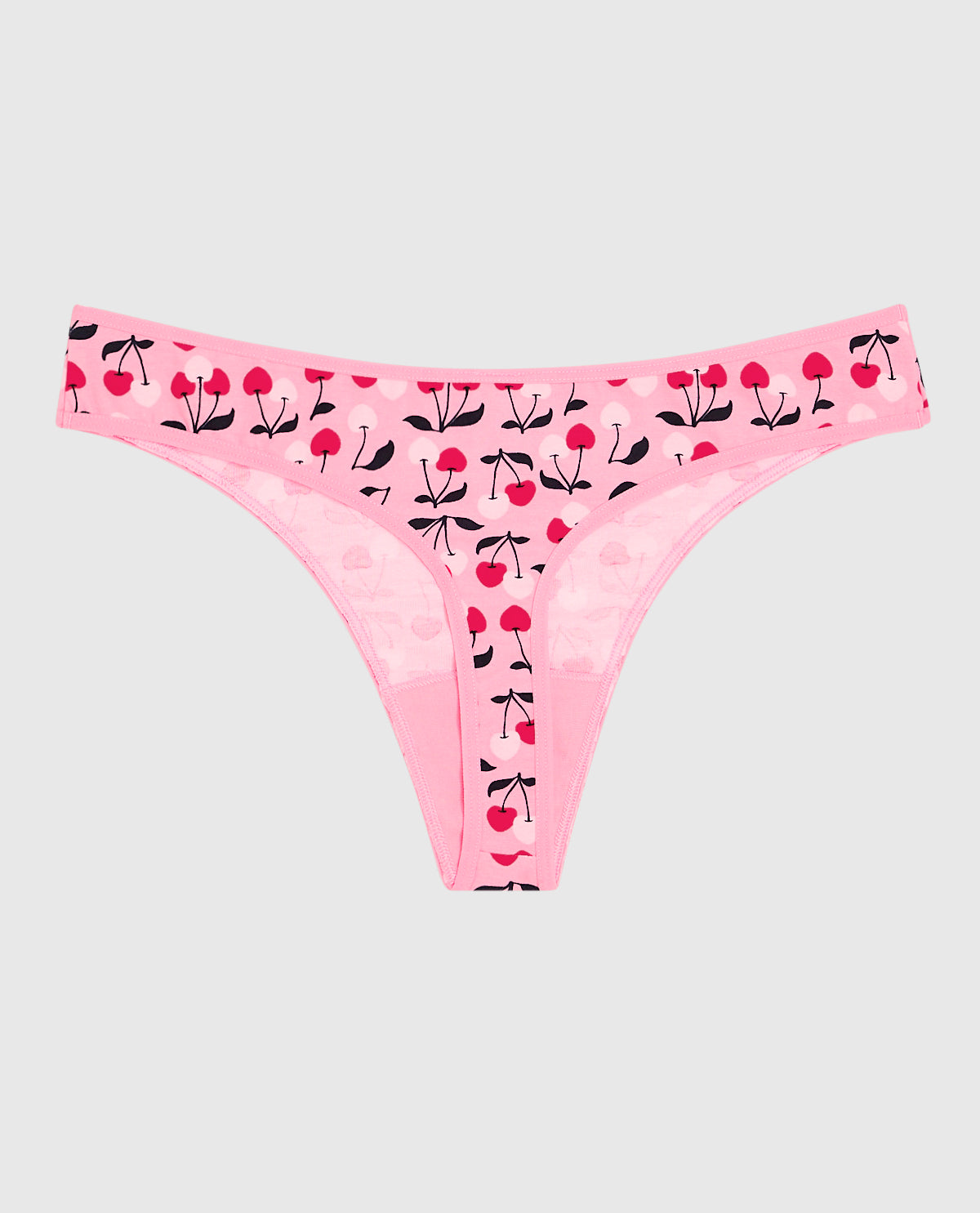 La Senza Cotton Thong Panty in Cherry On Top