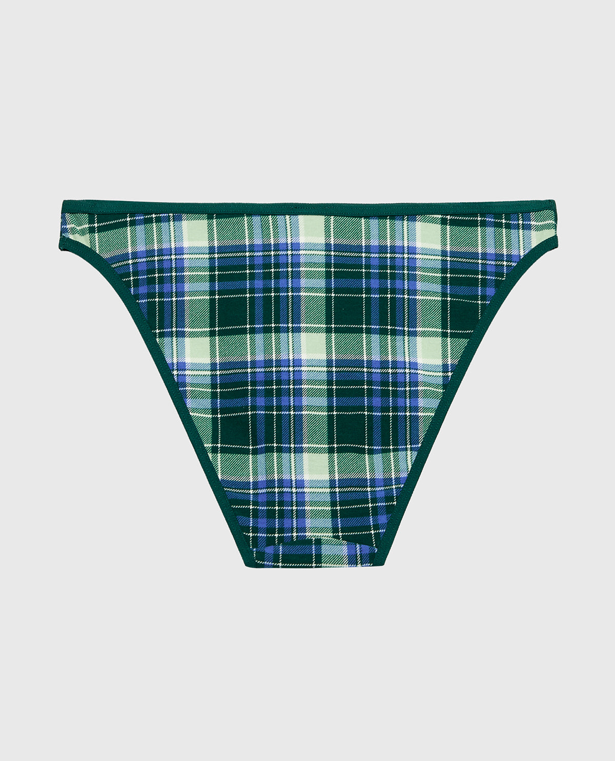 La Senza Cotton Bikini Panty in Evergreen Plaid