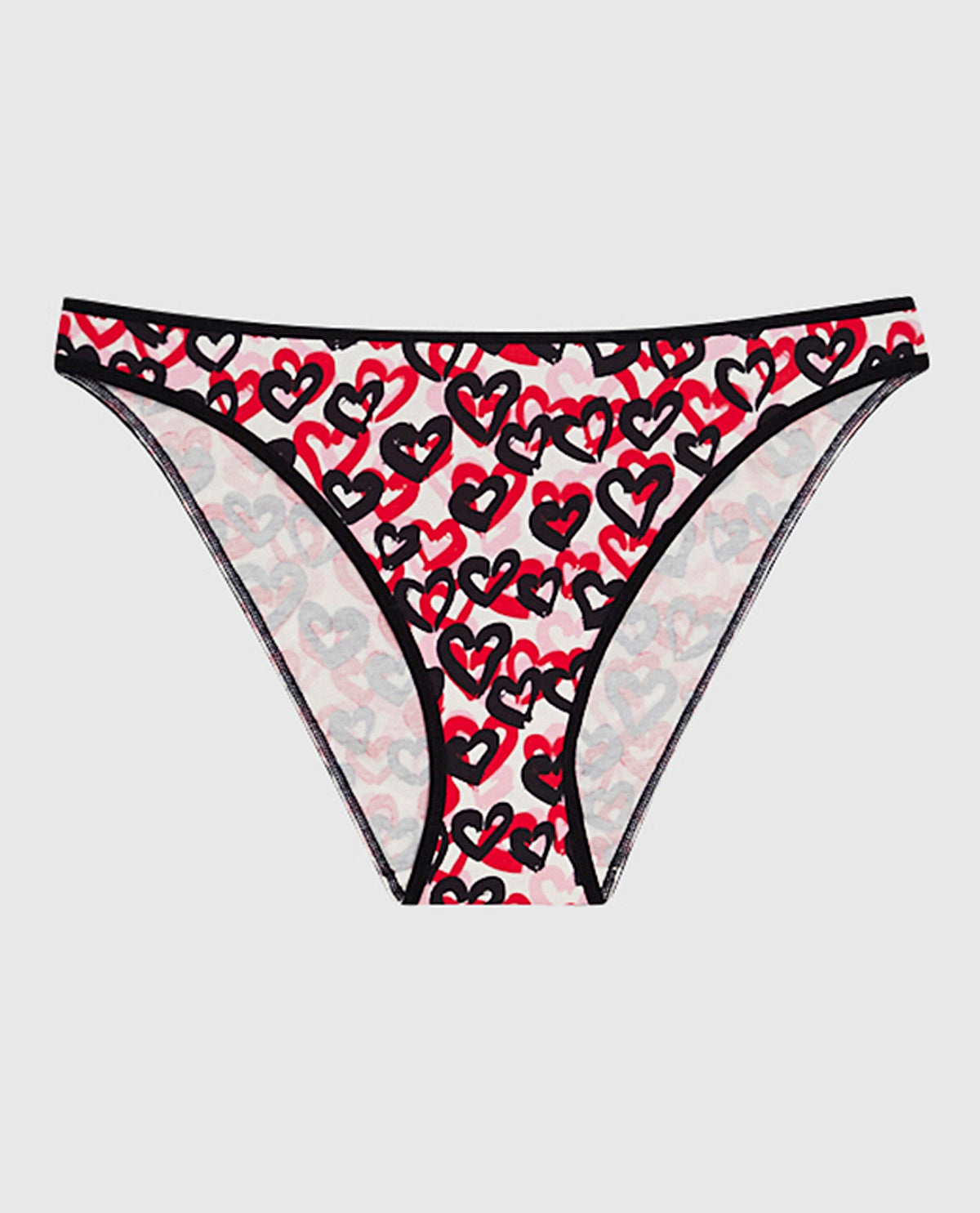 La Senza Cotton Bikini Panty in Graffiti Hearts