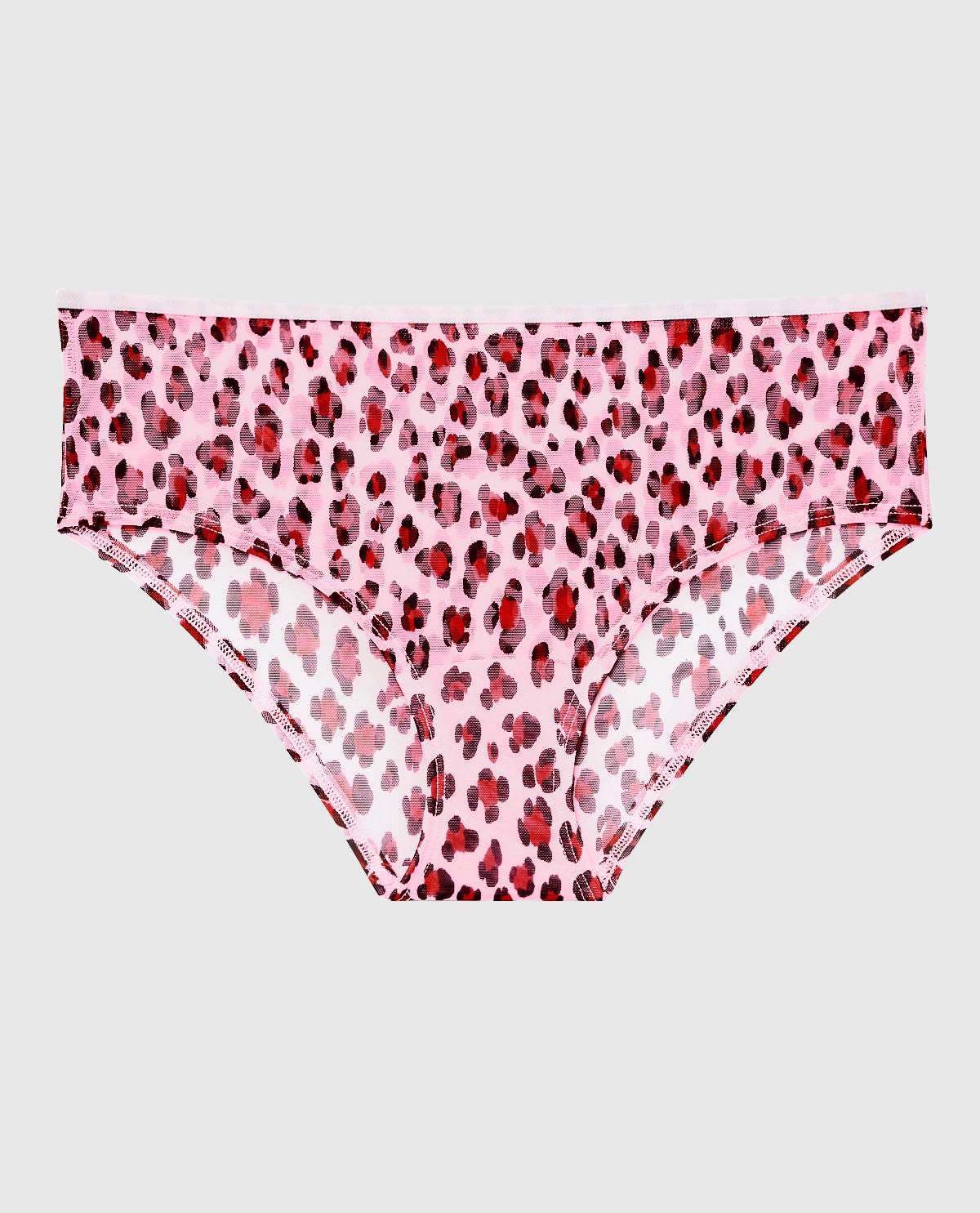 Essentials Mesh Hipster Panty Pink Classic Leopard La Senza