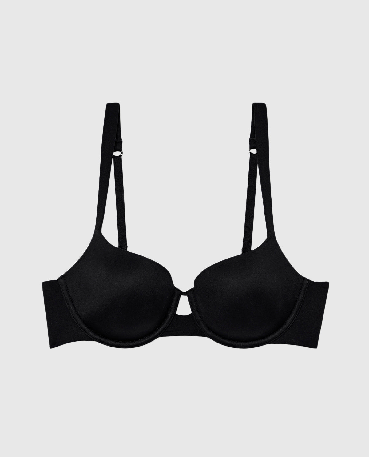 La Senza Lightly Lined Balconette Bra in Tuxedo Black