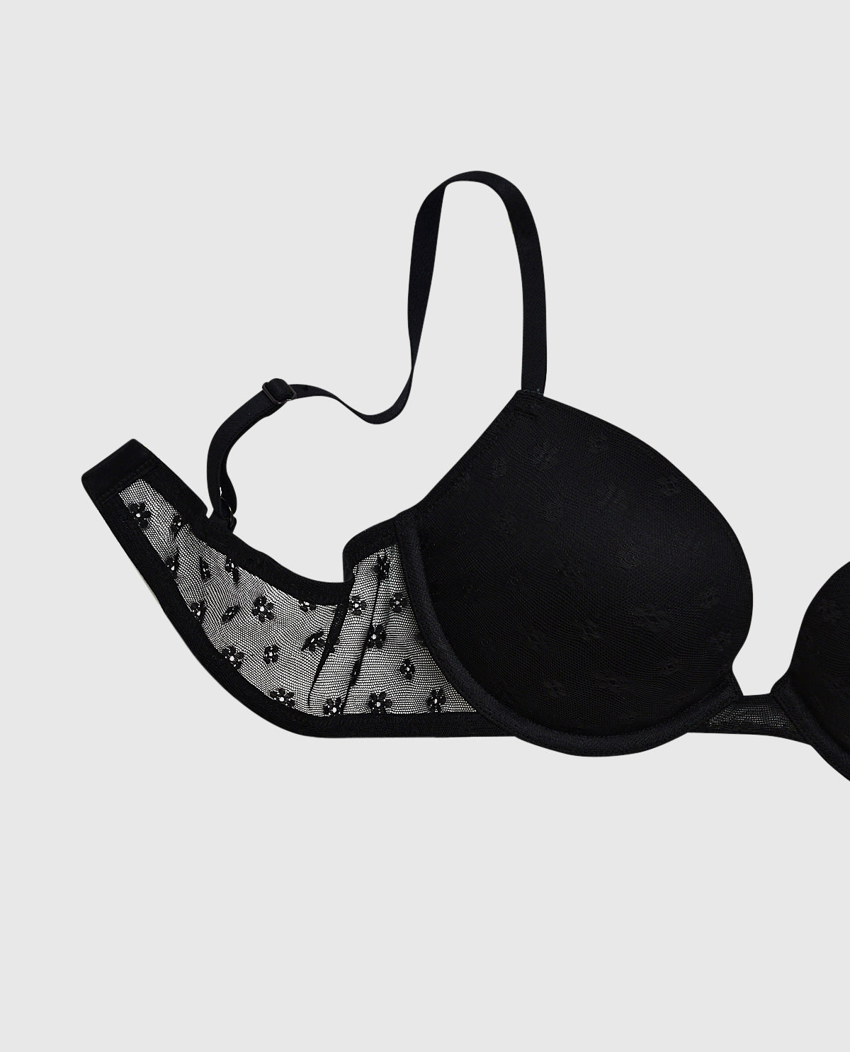 La Senza Push Up Bra with Allover Mesh