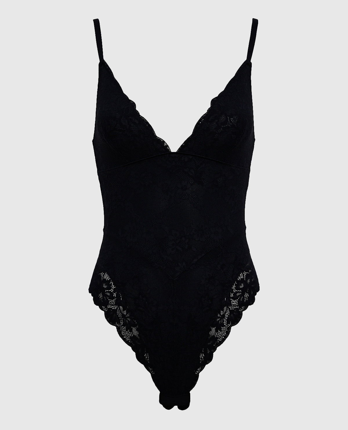 La Senza Smoothing Lace Bodysuit in Black