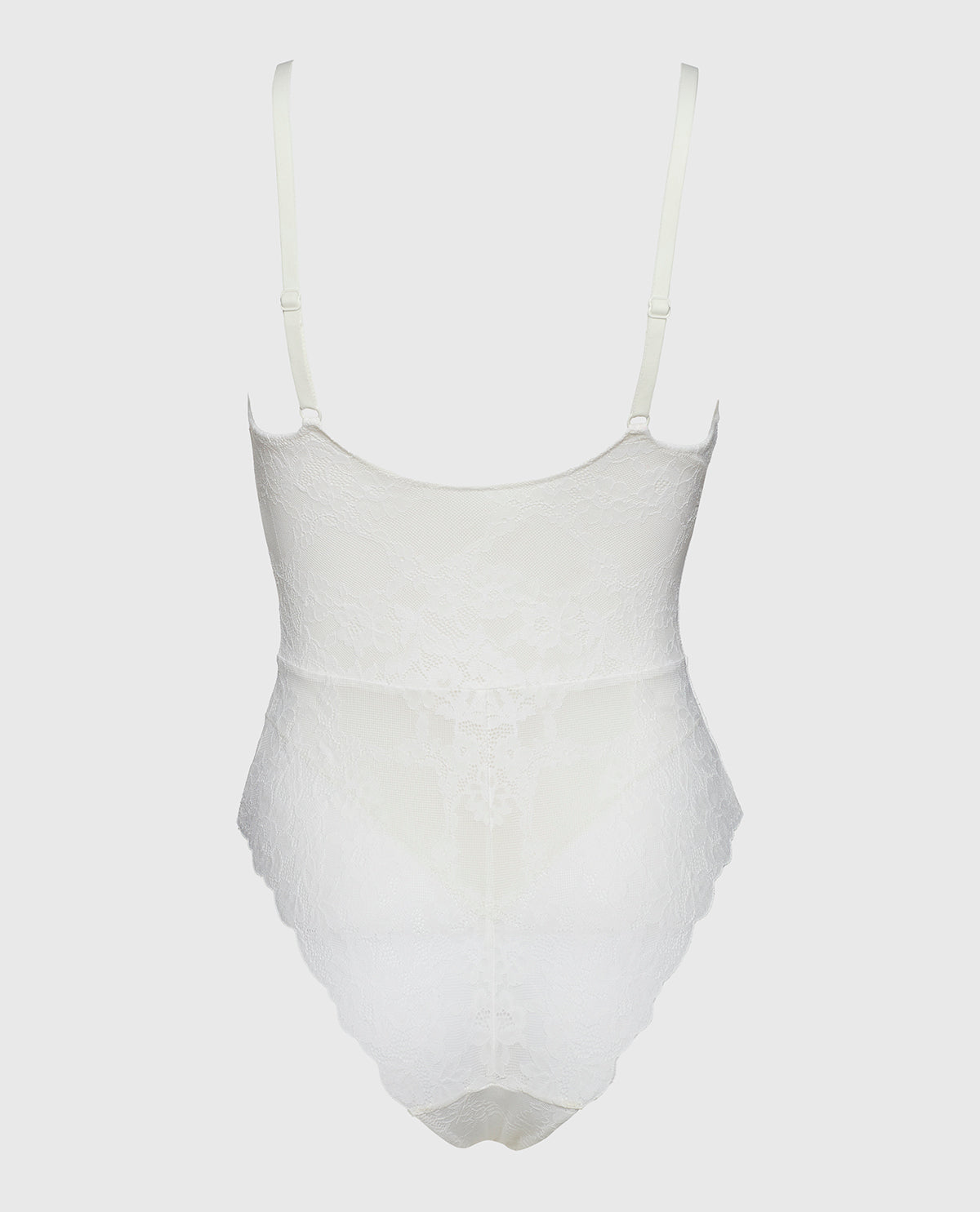 La Senza Smoothing Lace Bodysuit in White
