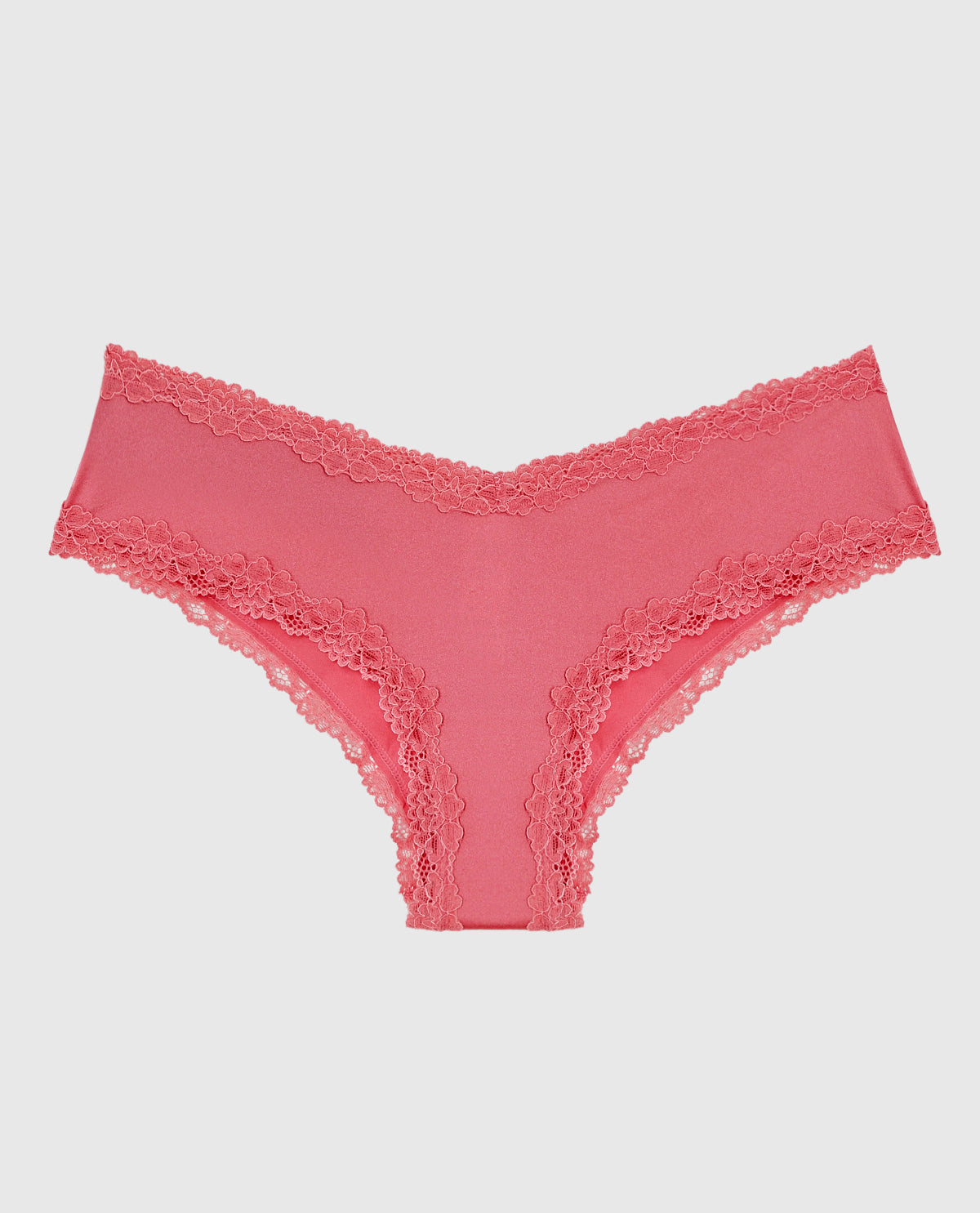 La Senza Cheeky Panty with Lace Trim in Romantic Pink