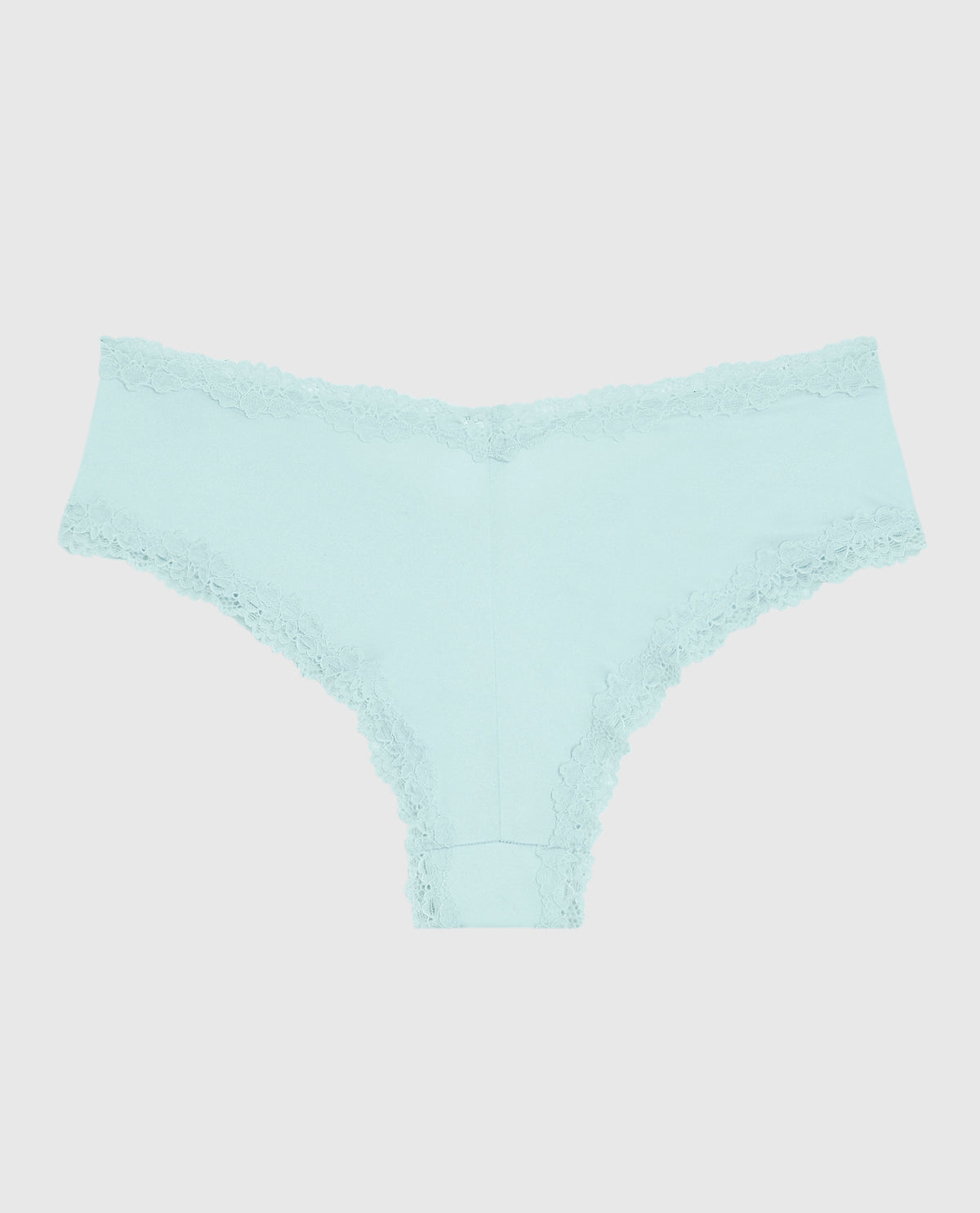 La Senza Cheeky Panty with Lace Trim in Vista Blue