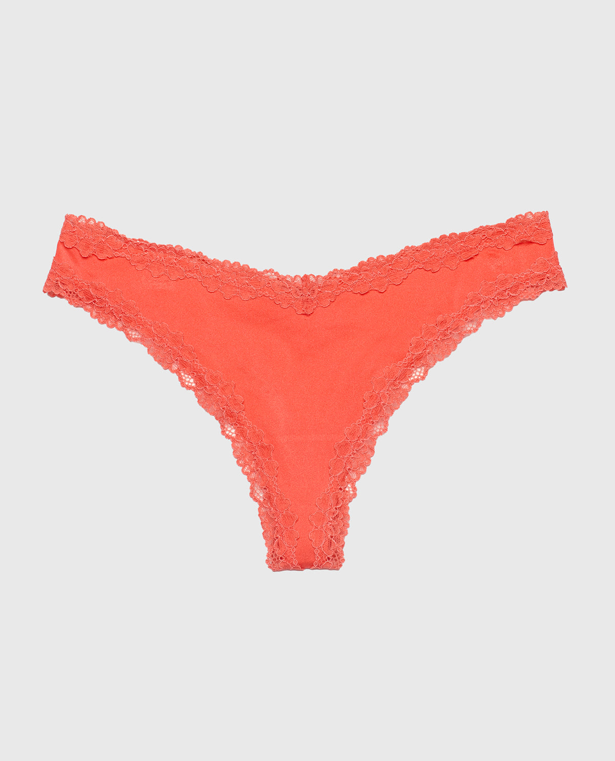 La Senza Thong Panty with Lace Trim in Flare