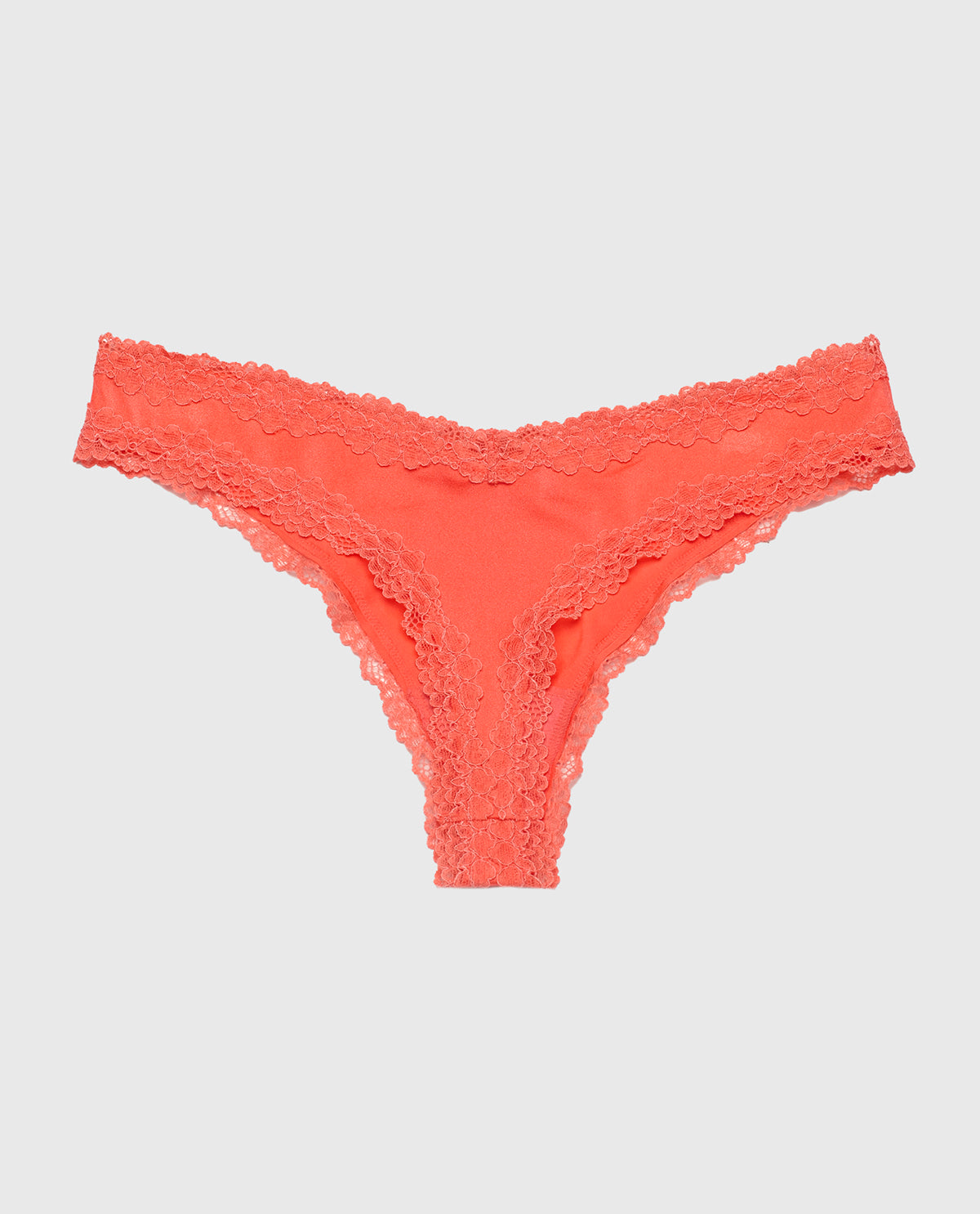 La Senza Thong Panty with Lace Trim in Flare