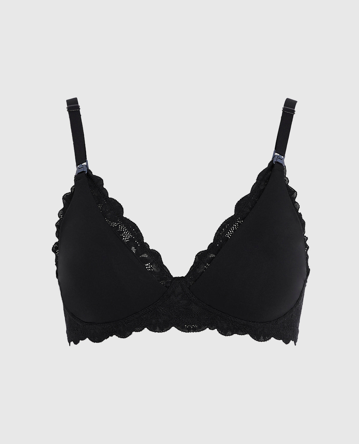 La Senza Nursing Bra with Lace Wing in Black