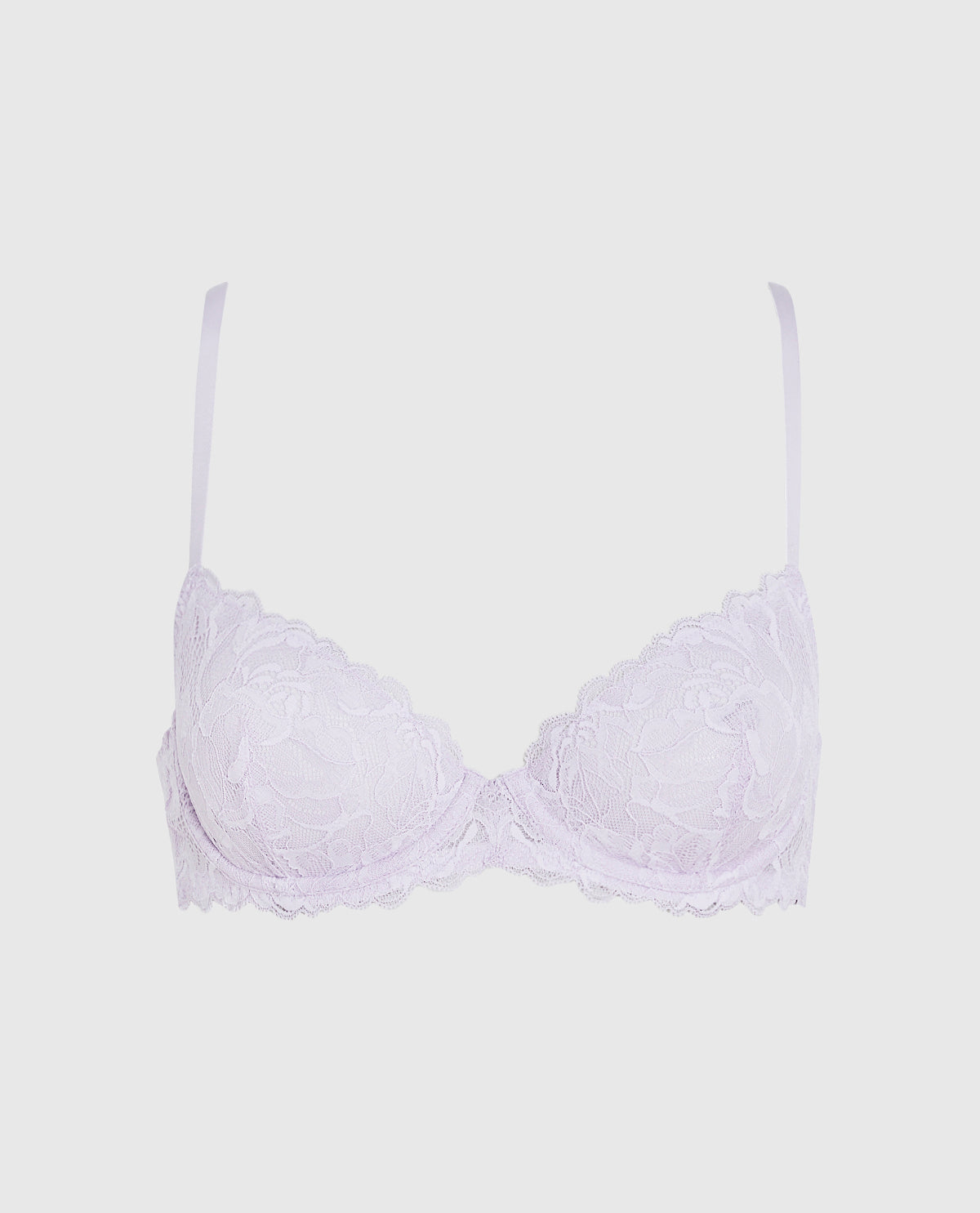 La Senza Unlined Lace Demi Bra in Lavender Cake