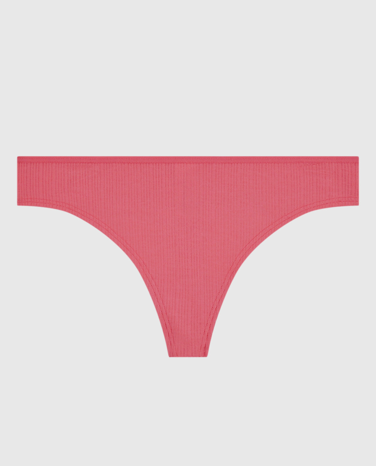 La Senza Ribbed Thong Panty in Romantic Pink