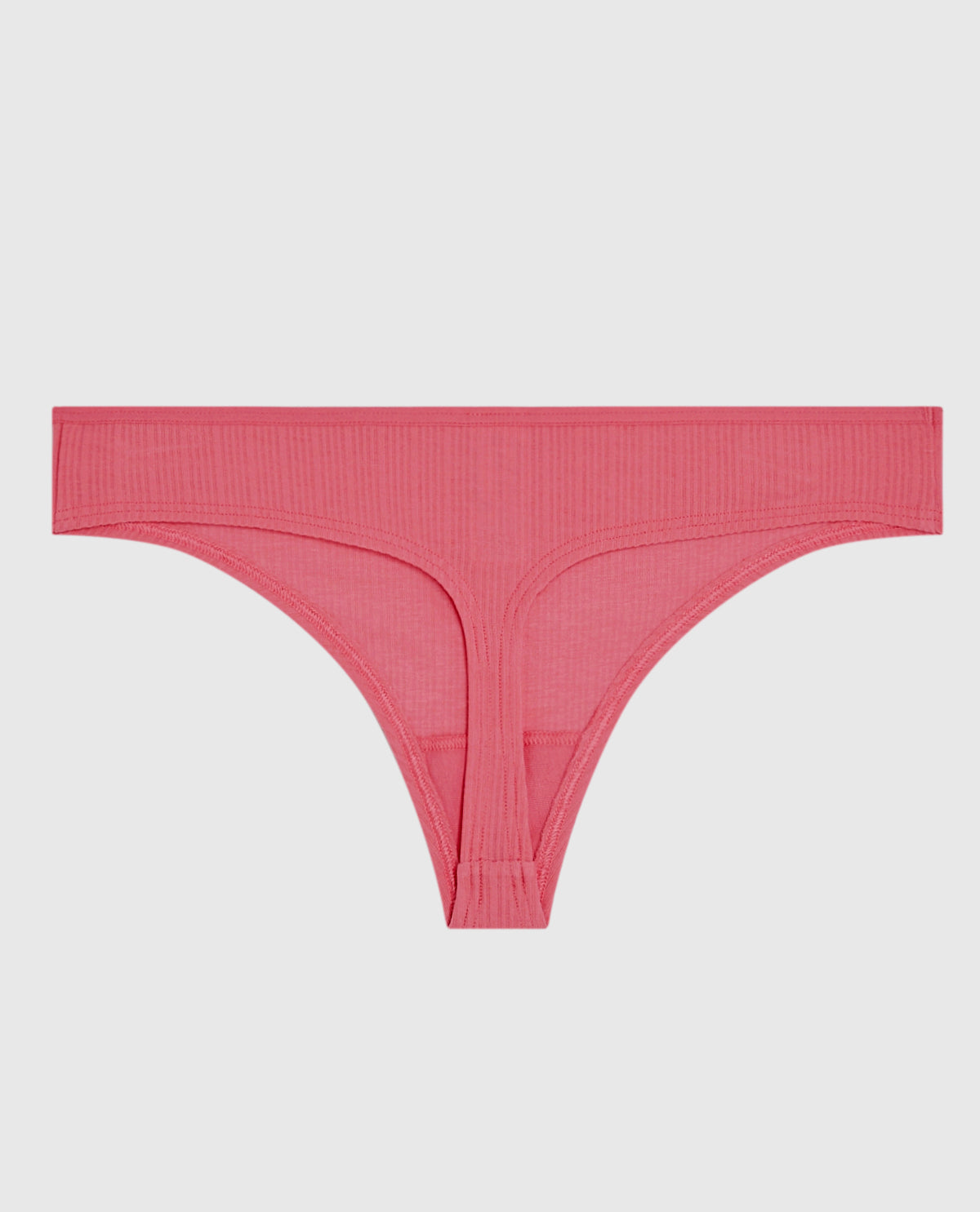 La Senza Ribbed Thong Panty in Romantic Pink