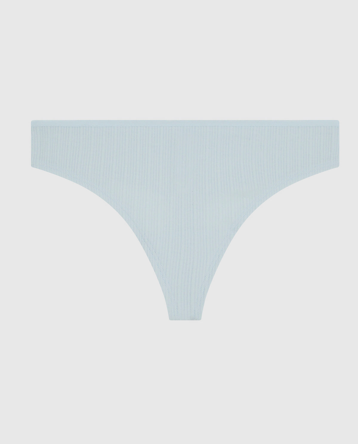 La Senza Ribbed Thong Panty in Vista Blue