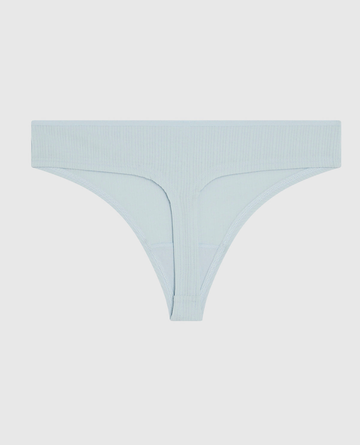 La Senza Ribbed Thong Panty in Vista Blue