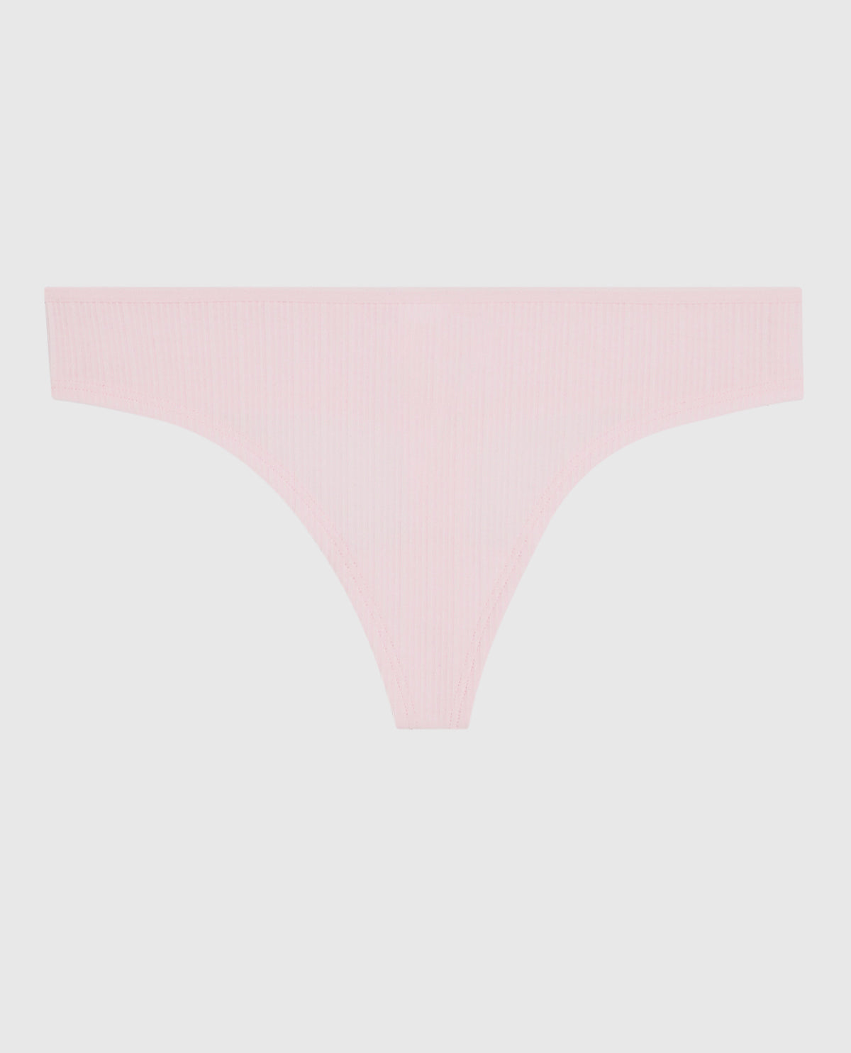 La Senza Ribbed Thong Panty in Pink-A-Boo