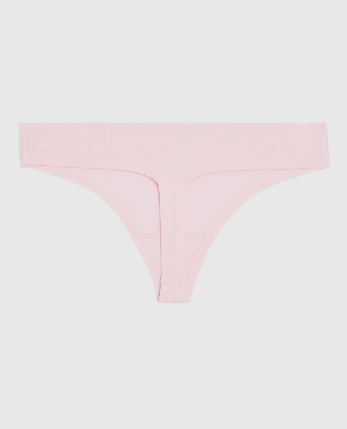 La Senza Ribbed Thong Panty in Pink-A-Boo