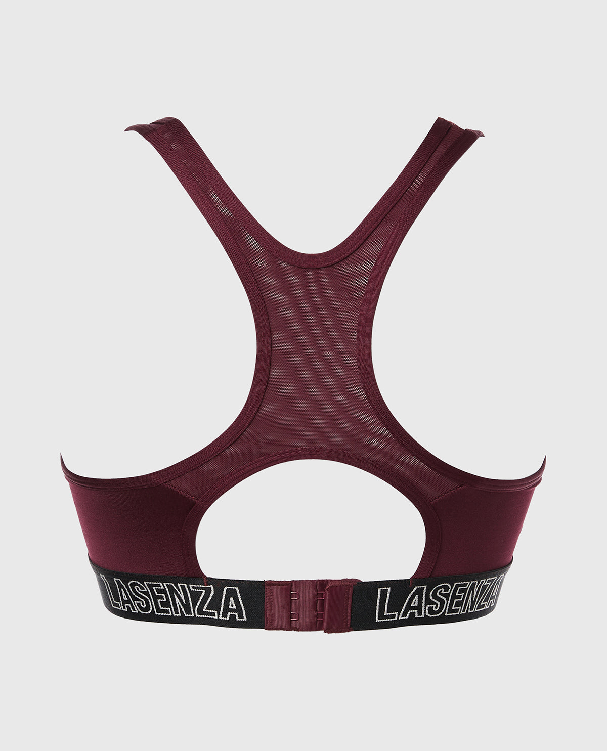 La Senza Medium Impact Logo Sports Bra in Russian Ruby