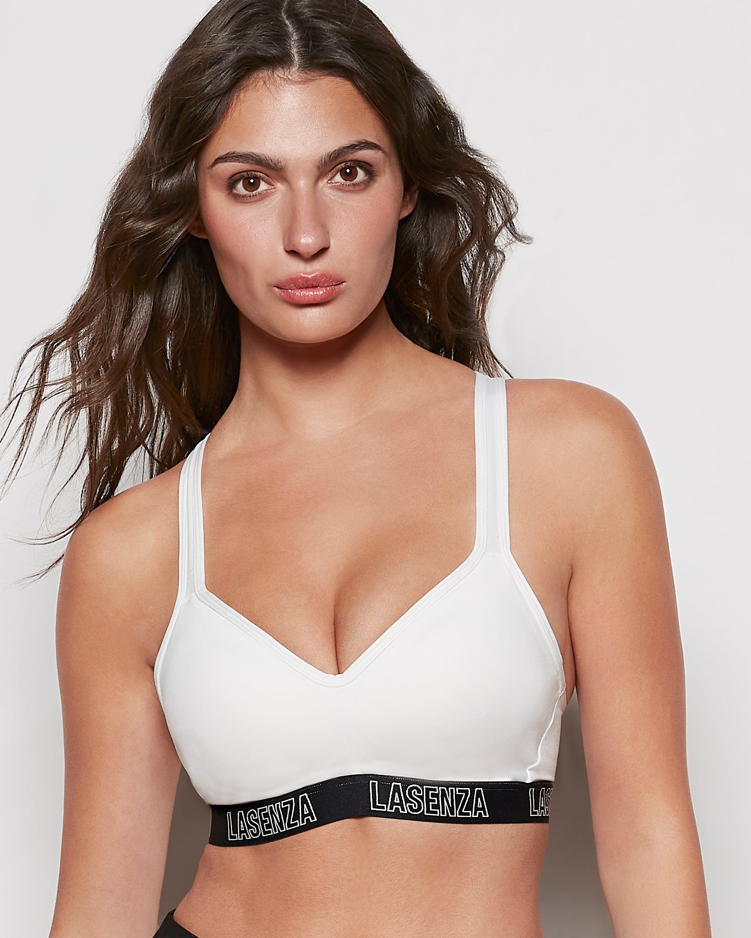 La Senza Medium Impact Sports Bra in Ivory
