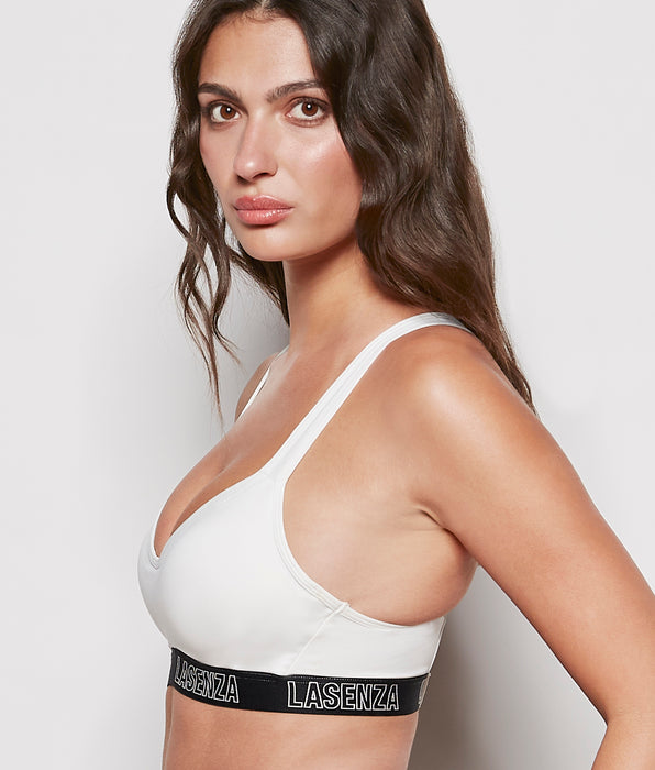 La Senza Medium Impact Sports Bra in Ivory