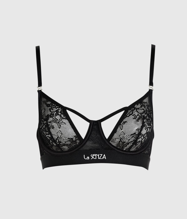 La Senza Unlined Balconette Bra with Allover Lace