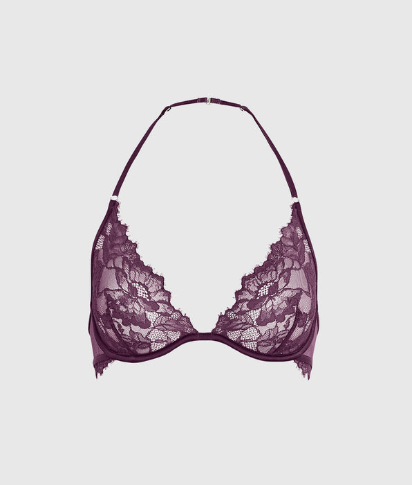 La Senza Unlined Lace Halter Bra