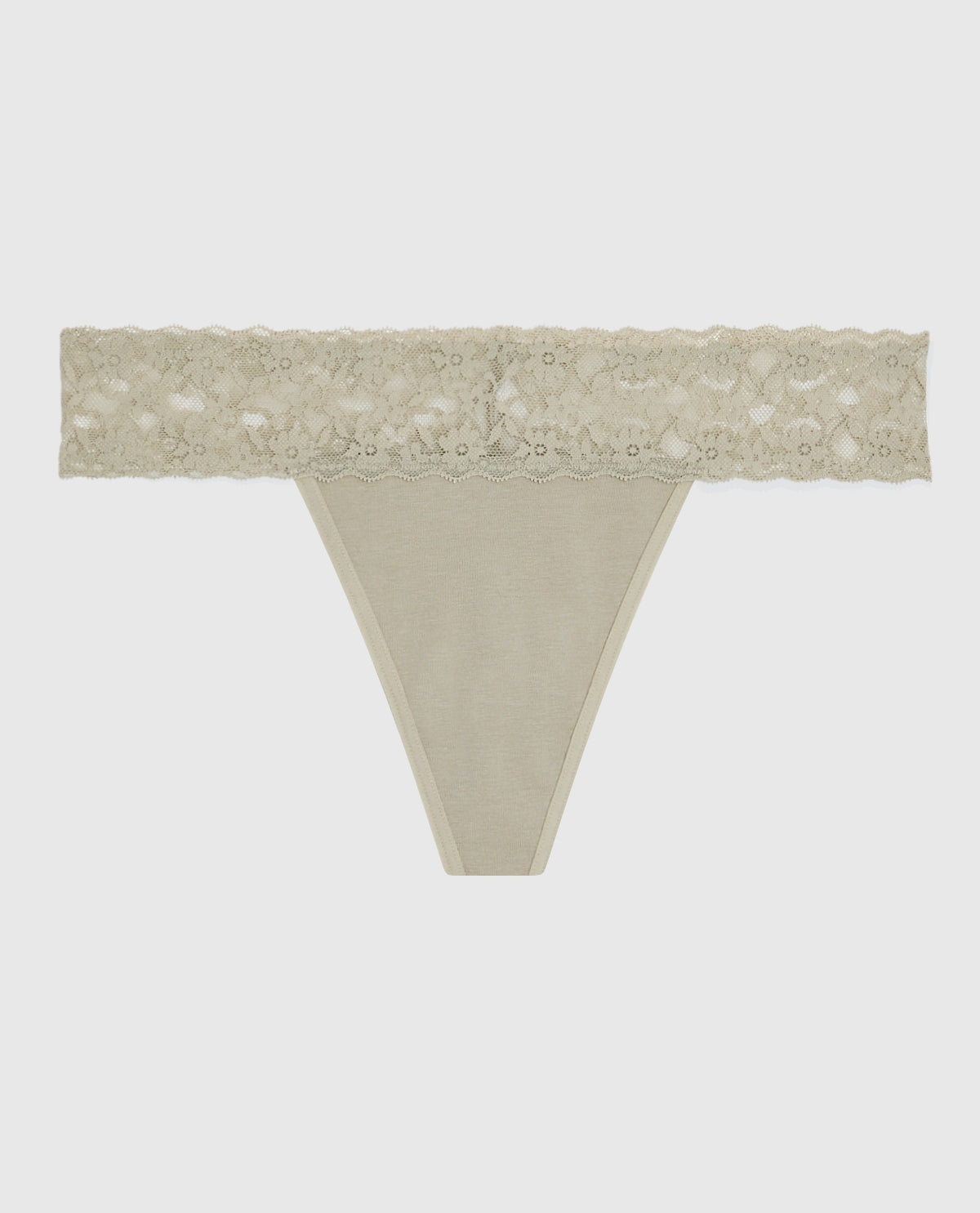 La Senza Tanga avec dentelle gris pierre