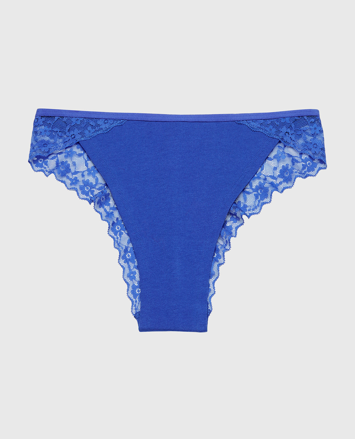 La Senza Cheeky Panty With Lace Trim in Dazzling Blue