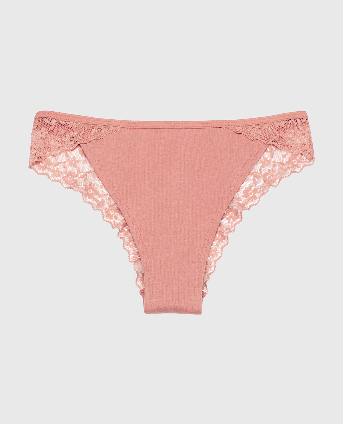 La Senza Culotte espiègle avec bordure en dentelle en Old Rose